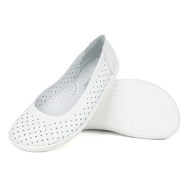 Olivier Slip Minimalista Barefoot de las mujeres -on Openwork 1771pol White blanco 6