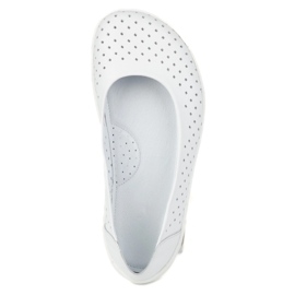 Olivier Slip Minimalista Barefoot de las mujeres -on Openwork 1771pol White blanco 8