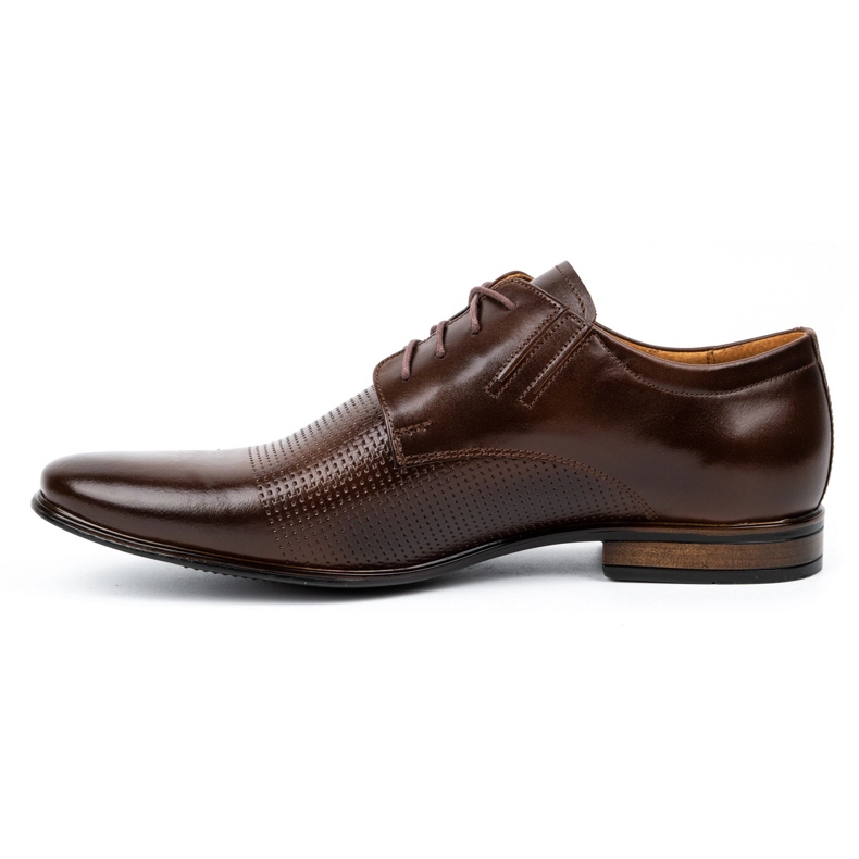 Olivier Zapatos para hombres, cuero formal 482 marrón oscuro 1