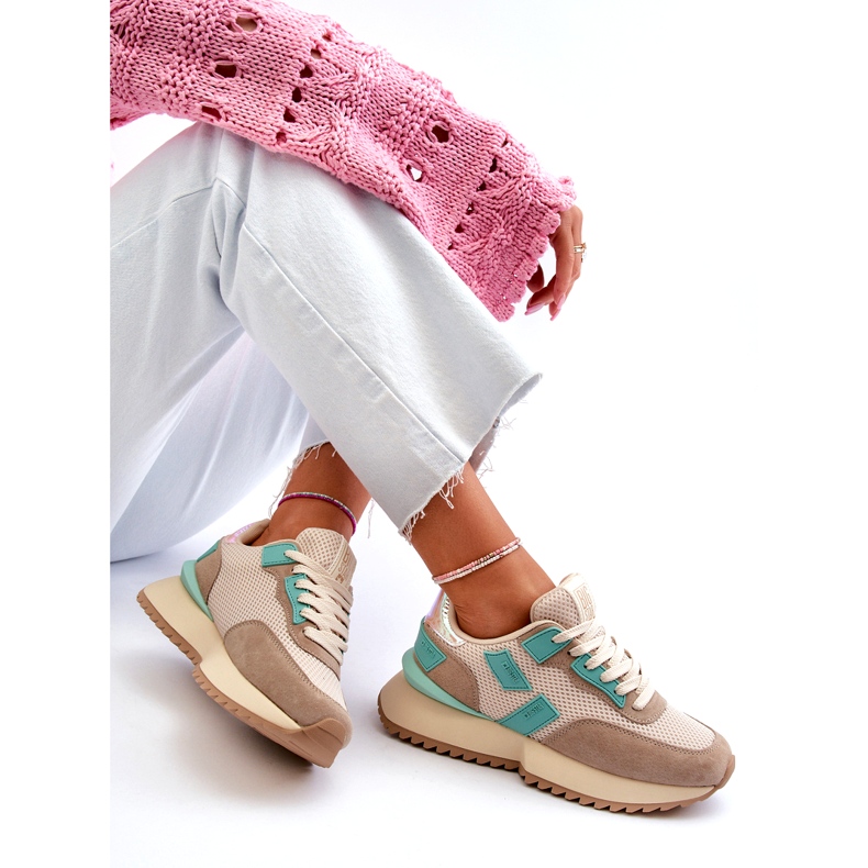 Zapatillas deportivas femeninas big star nn274973 beige 1