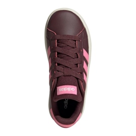Adidas Grand Court 2.0 Lifestyle Tennis Lace-Up JR JR5111 Zapatos rojo 4