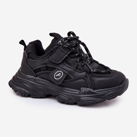 Zapatillas para niños en la plataforma negra negro 5