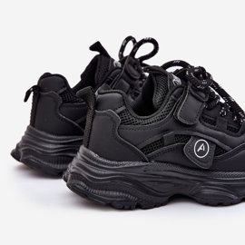 Zapatillas para niños en la plataforma negra negro 2