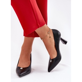 Bombas elegantes en el Pon negro Vinceza 62222 3