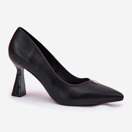 Bombas elegantes en el Pon negro Vinceza 62222 4