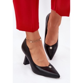 Bombas elegantes en el Pon negro Vinceza 62222 6