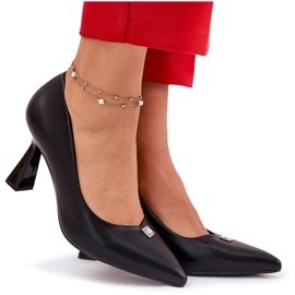 Bombas elegantes en el Pon negro Vinceza 62222 9