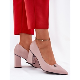 Bombas en el poste elegante Vinceza 62224 Pink rosado 3