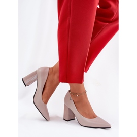 Bombas elegantes en el pilar Vinceza 62220 Gray gris 3