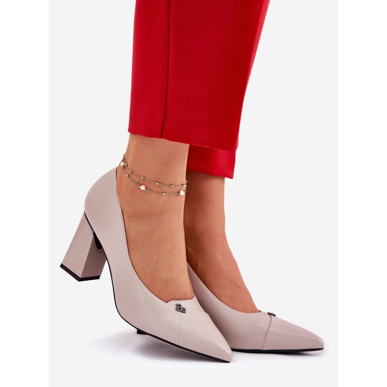 Bombas en el poste elegante Vinceza 62224 Gray gris 1