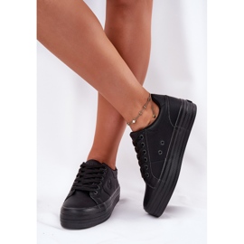 Eco Leather Women's Sneakers en la plataforma Big Star RR274299 Negro 5