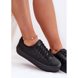Eco Leather Women's Sneakers en la plataforma Big Star RR274299 Negro 8