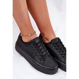 Eco Leather Women's Sneakers en la plataforma Big Star RR274299 Negro 9
