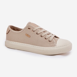 Zapatillas de deporte de material para mujeres Big Star RR274767 beige 8