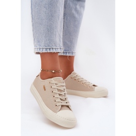 Zapatillas de deporte de material para mujeres Big Star RR274767 beige 10