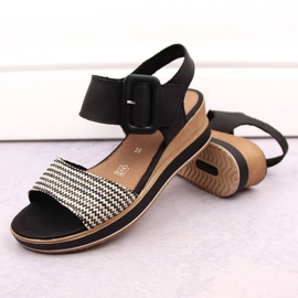 Rieker Sandalias cuña piel Remonte W RKR646 10