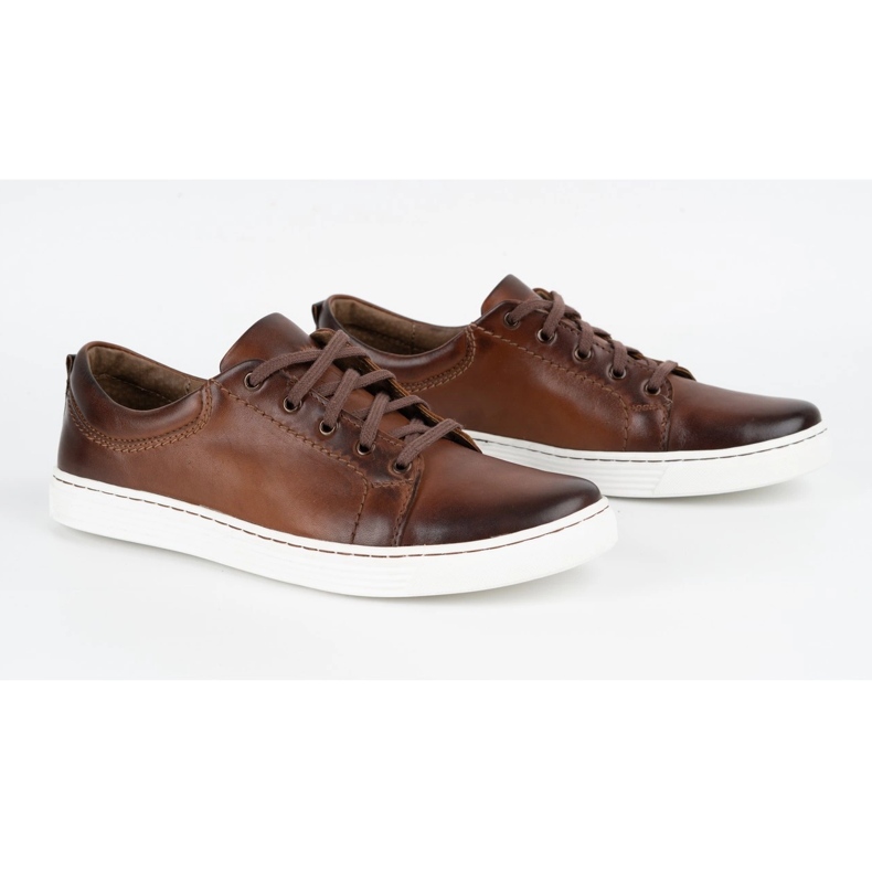 Olivier Zapato casual hombre piel 946MA marrón 2