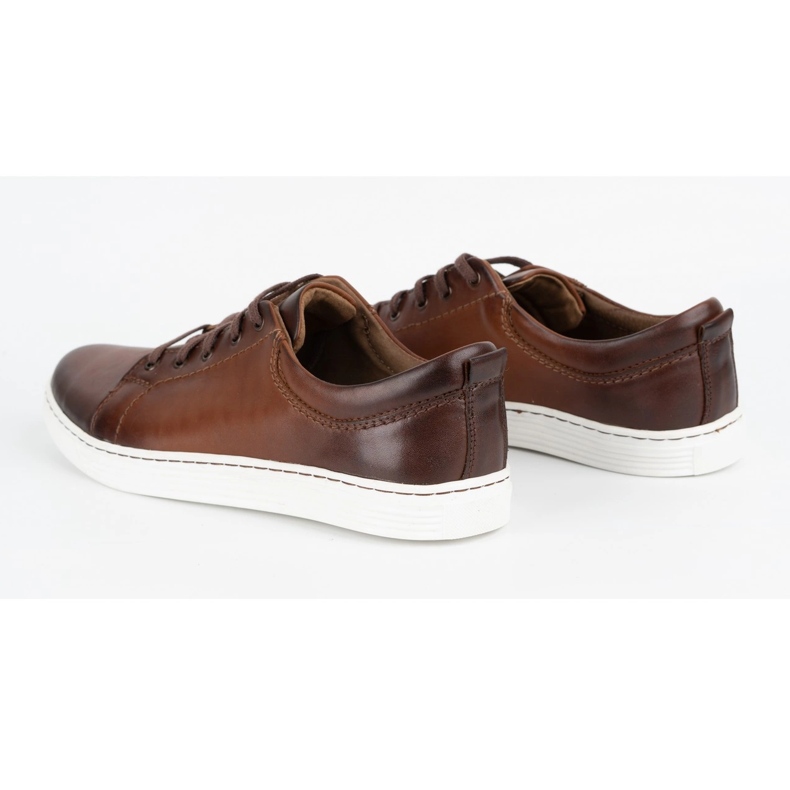 Olivier Zapato casual hombre piel 946MA marrón 4