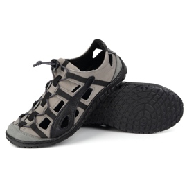 Olivier Zapatos de cuero para hombres, bicicleta aireada 262 kz gris 3