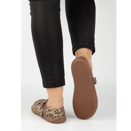 Ballerinas Women Ballerinas Olivier 1286 - Zapatos de cuero con una hebilla para las estilizaciones de Panther todos los días y elegantes marrón 4