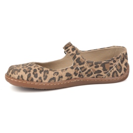 Ballerinas Women Ballerinas Olivier 1286 - Zapatos de cuero con una hebilla para las estilizaciones de Panther todos los días y elegantes marrón 7