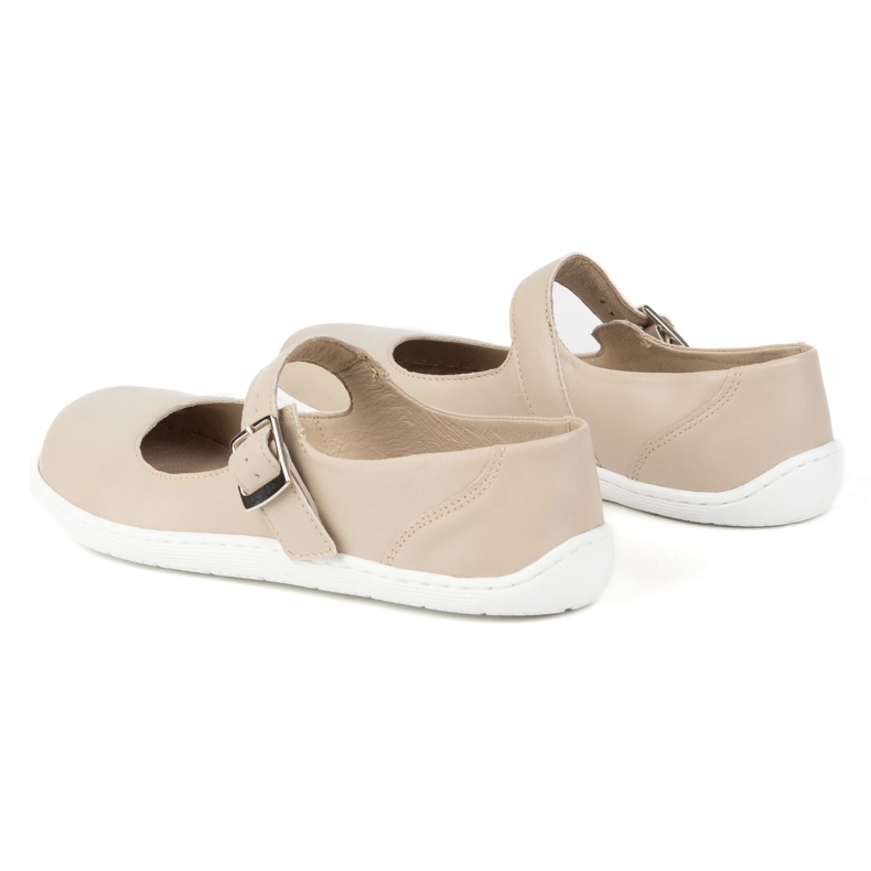 Ballerinas Women Ballerinas Olivier 1286 - Zapatos de cuero con una hebilla para las estilizaciones cotidianas y elegantes beige 2