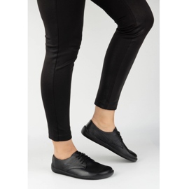 Olivier Zapatillas de zapatillas minimalistas de mujeres descalzos 1288pol negro 7