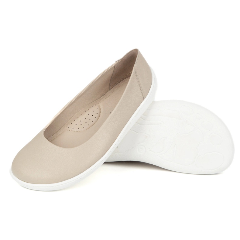 Olivier Las bombas minimalistas de mujeres descalzos resbalaron 1771pol beige 1