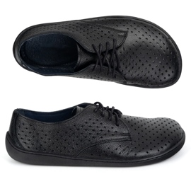 Olivier Sneakers de fletas de trabajo minimalistas de mujer descalzo de mujeres 1288 Pol Black negro 8