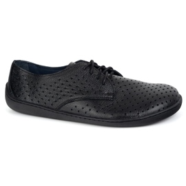 Olivier Sneakers de fletas de trabajo minimalistas de mujer descalzo de mujeres 1288 Pol Black negro 2