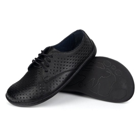 Olivier Sneakers de fletas de trabajo minimalistas de mujer descalzo de mujeres 1288 Pol Black negro 4