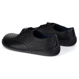 Olivier Sneakers de fletas de trabajo minimalistas de mujer descalzo de mujeres 1288 Pol Black negro 5