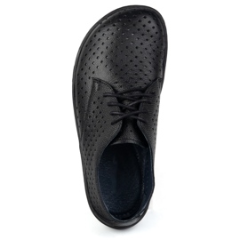 Olivier Sneakers de fletas de trabajo minimalistas de mujer descalzo de mujeres 1288 Pol Black negro 6