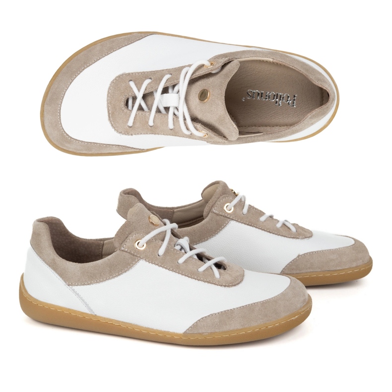 Olivier Zapatillas de zapatillas minimalistas de mujer descalzo 1769pol blanco 1