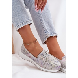 Zapatos de gamuza hechos de cuero natural en la plataforma Gray Artiker 56C2104 gris 6