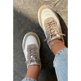 Big Star Zapatillas de ante femeninas en la gran estrella RR274A344 Sistema de beige de alta polla 11