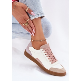 Zapatillas de cuero para mujeres Zazoo N1220 White blanco 8