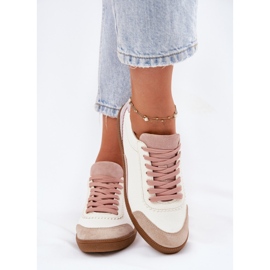 Zapatillas de cuero para mujeres Zazoo N1220 White blanco 4