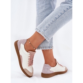 Zapatillas de cuero para mujeres Zazoo N1220 White blanco 7