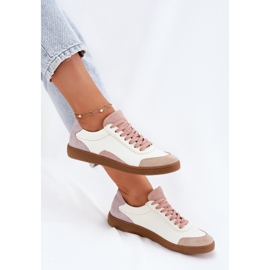 Zapatillas de cuero para mujeres Zazoo N1220 White blanco 9