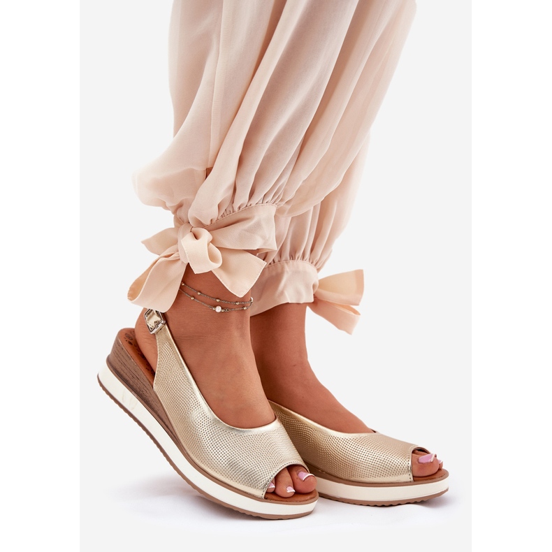 ARTIKER Sandalias de cuero para Anchor Artker 56C2312 Zlotys dorado 1