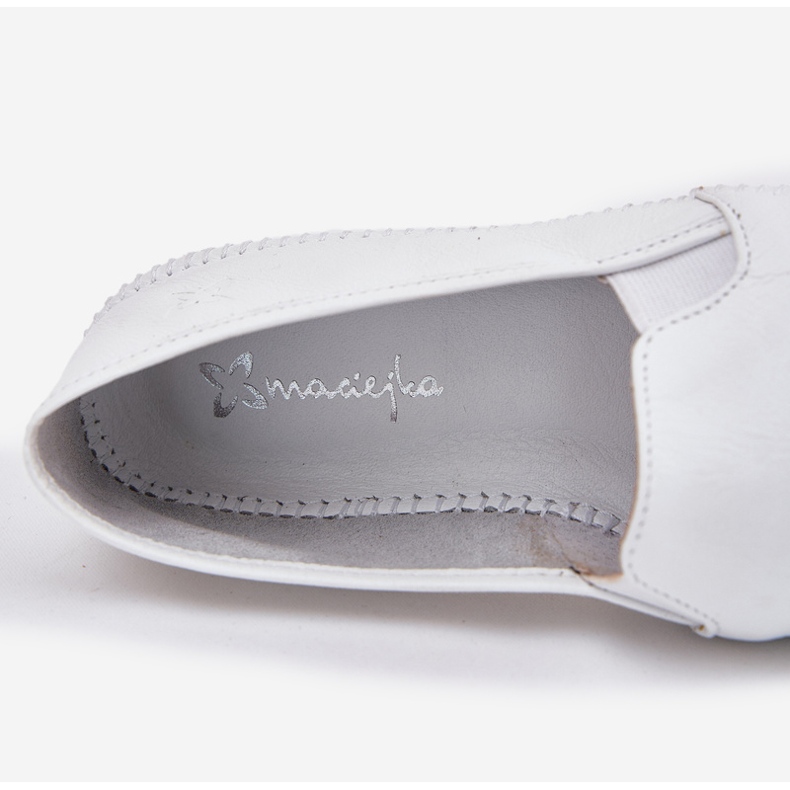 Ballerinas de cuero Maciejka T3512-11 White blanco 2