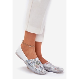 Ballerinas de cuero con un patrón Maciejka T1930-38 White blanco 1 Ballerinas de cuero con un patrón Maciejka T1930-38 White blanco 1