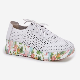 Zapatos de mujer de cuero para mujeres para el Artiker 56C1532 White blanco 5