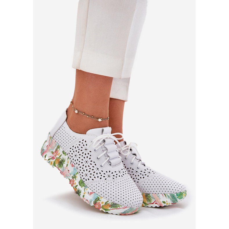 Zapatos de mujer de cuero para mujeres para el Artiker 56C1532 White blanco 1