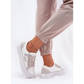 Zapatillas para mujeres en la plataforma Lee Cooper LCW-25-31-3479L blanco 6