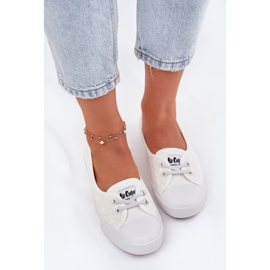 Zapatillas de zapatillas de zapatillas con bordado Lee Cooper LCW-25-31-3447L White blanco 5