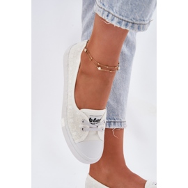 Zapatillas de zapatillas de zapatillas con bordado Lee Cooper LCW-25-31-3447L White blanco 6