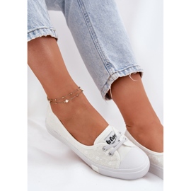 Zapatillas de zapatillas de zapatillas con bordado Lee Cooper LCW-25-31-3447L White blanco 7