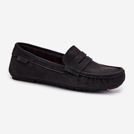 Mocasines de gamuza femenina Big Star RR274948 Negro 8